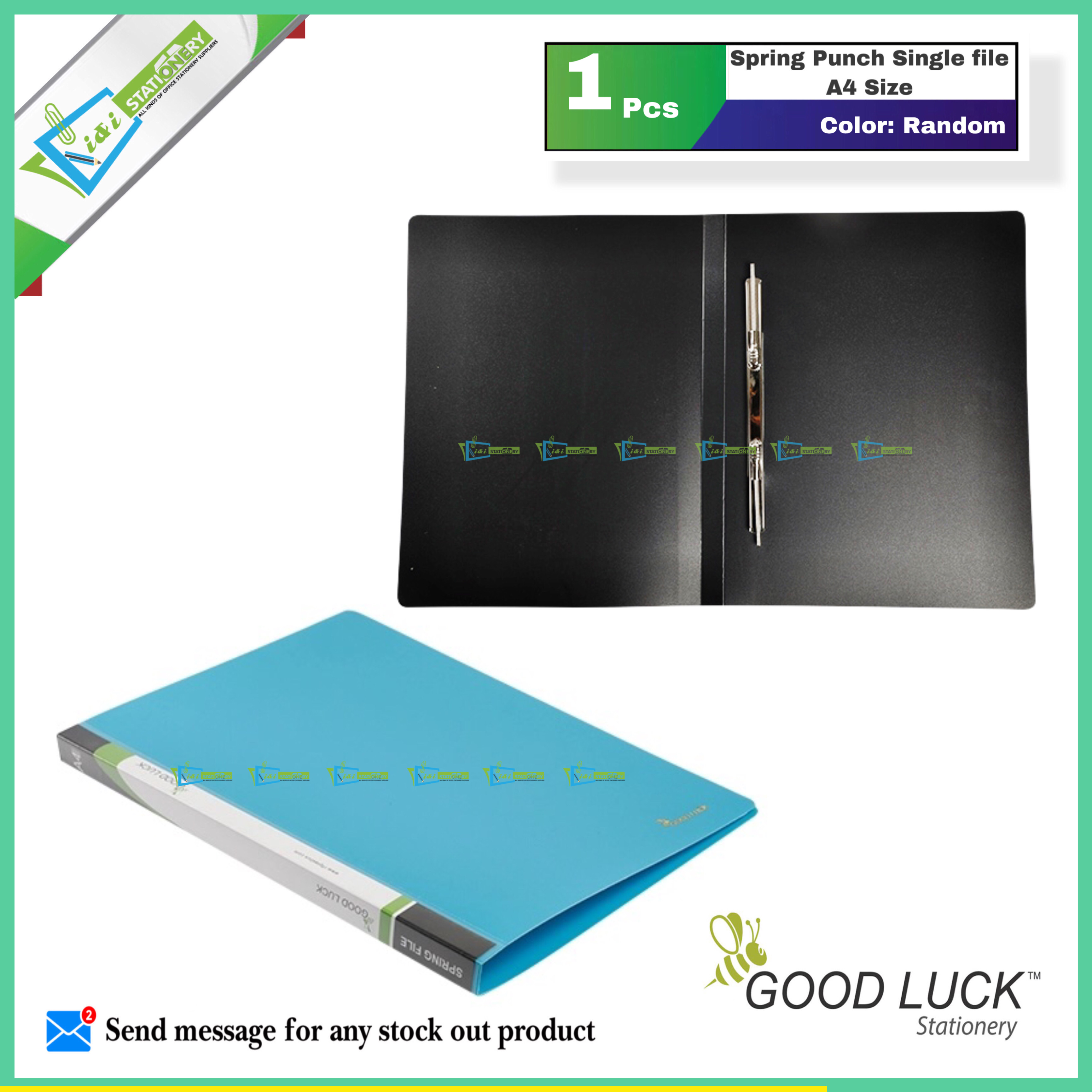 Good Luck Spring Punch Single file A4 Size Random Color 1 pcs. 