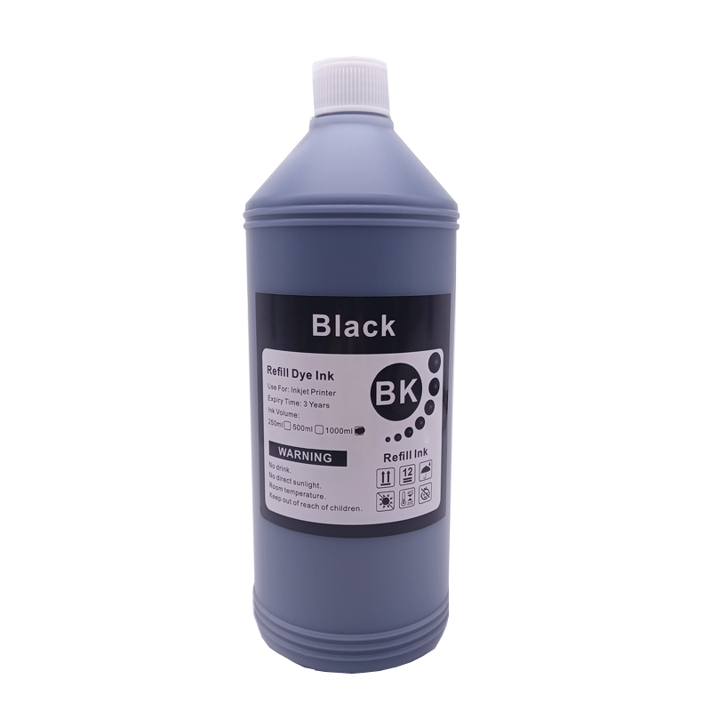 1000ML 1KG Liter Black C M Y Refill Dye Based Ink Kit Replacement For Epson Canon HP Brother Lexmark Samsung Dell Inkjet Printer Amour zii. 