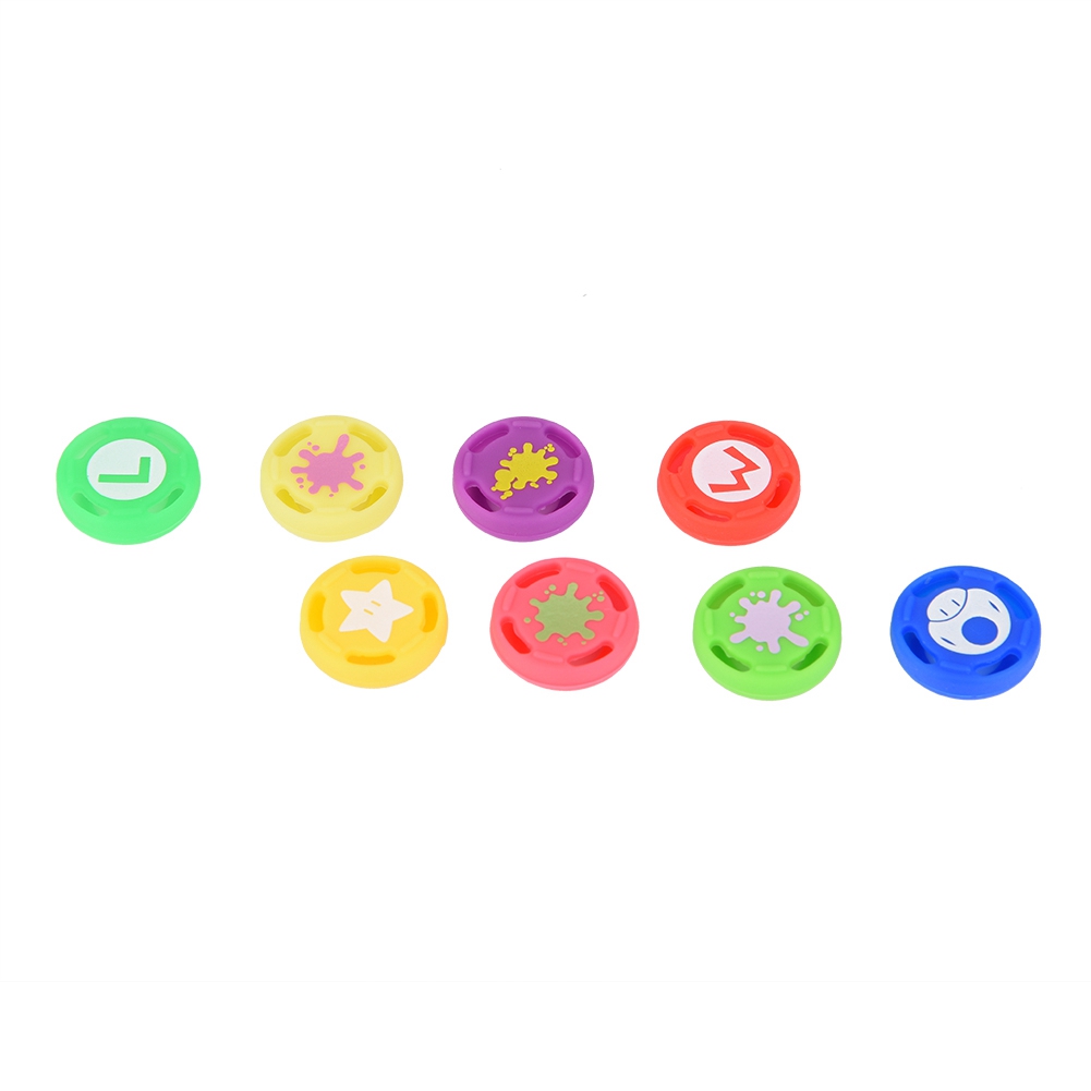 Joystick Thumbstick Grips Caps Cover 8PCS Replacement Silicone Analog Controller Thumb Stick Grip Cap For Switch PRO. 