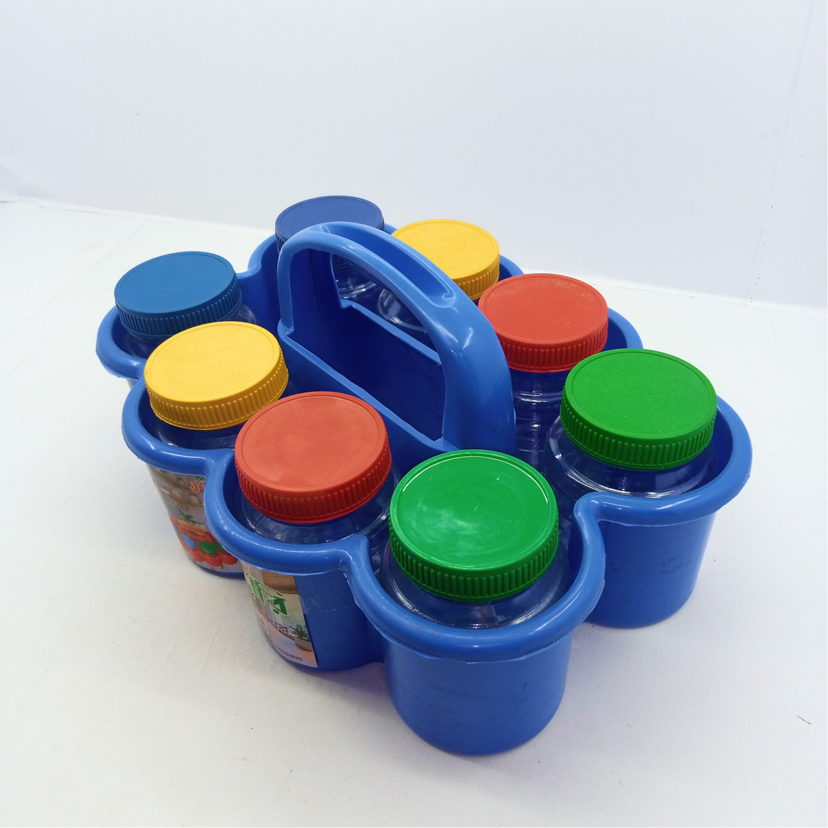 Jeymi cary spices jar set 2 pieces. Masala Dani, Spice box, Plastic jar,  Spice Box, Masala Dani Multi use for Kitchen.. 