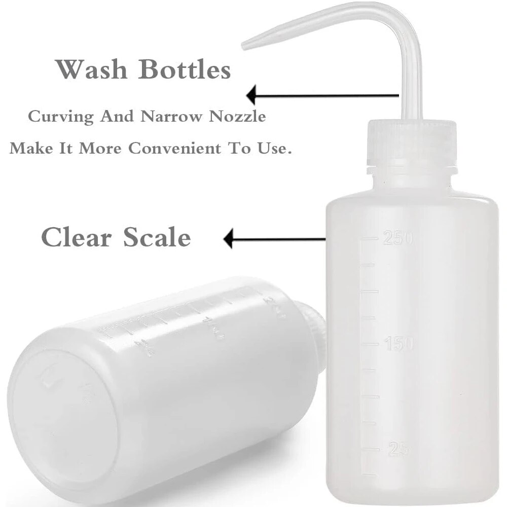 Plastic Tattoo Bottle Diffuser Squeeze Container Green Soap Supply Tattoo Wash Squeeze Bottles Lab Non-Spray Tattoo Accessories. 