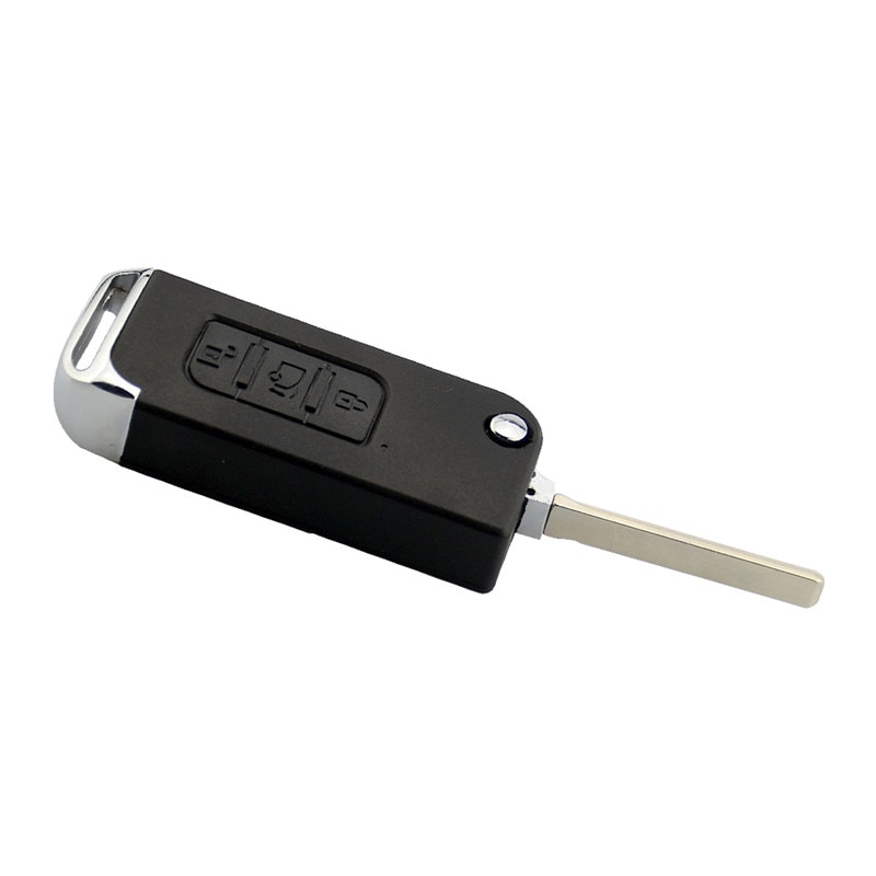 3 Buttons Uncut Blade Remote Key Flip Folding Car Key Shell Replacement Cover Case Fob For Indian Mahindra. 
