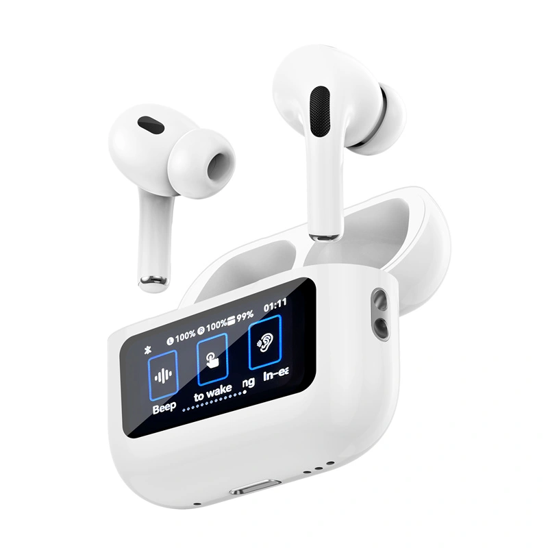 WiWU T22 ANC True Wireless Earbuds with LCD Touch Screen. 