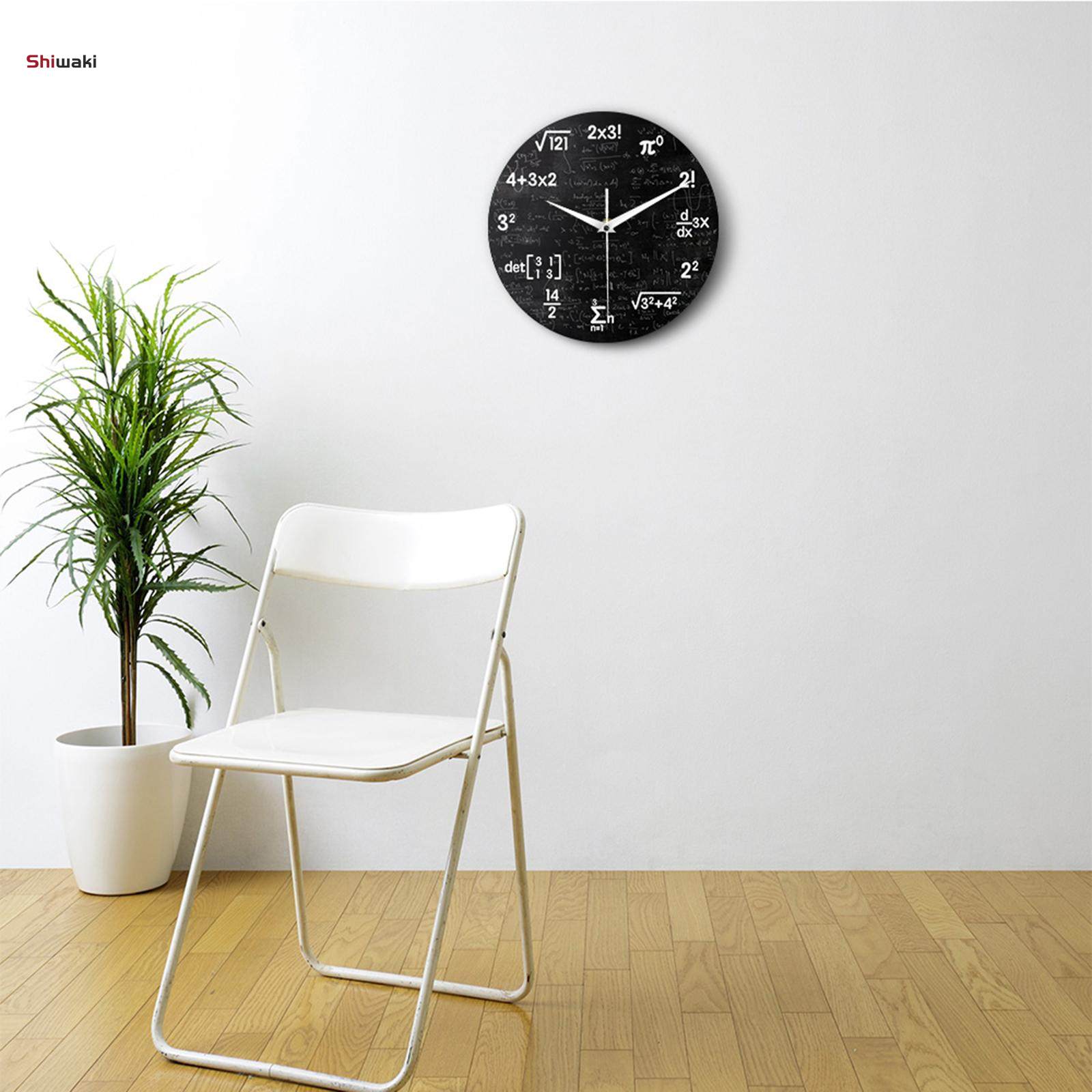 Chemical Elements Math Wall Clock - Wall Clock Silent Non Ticking Wall Art Decors for. 