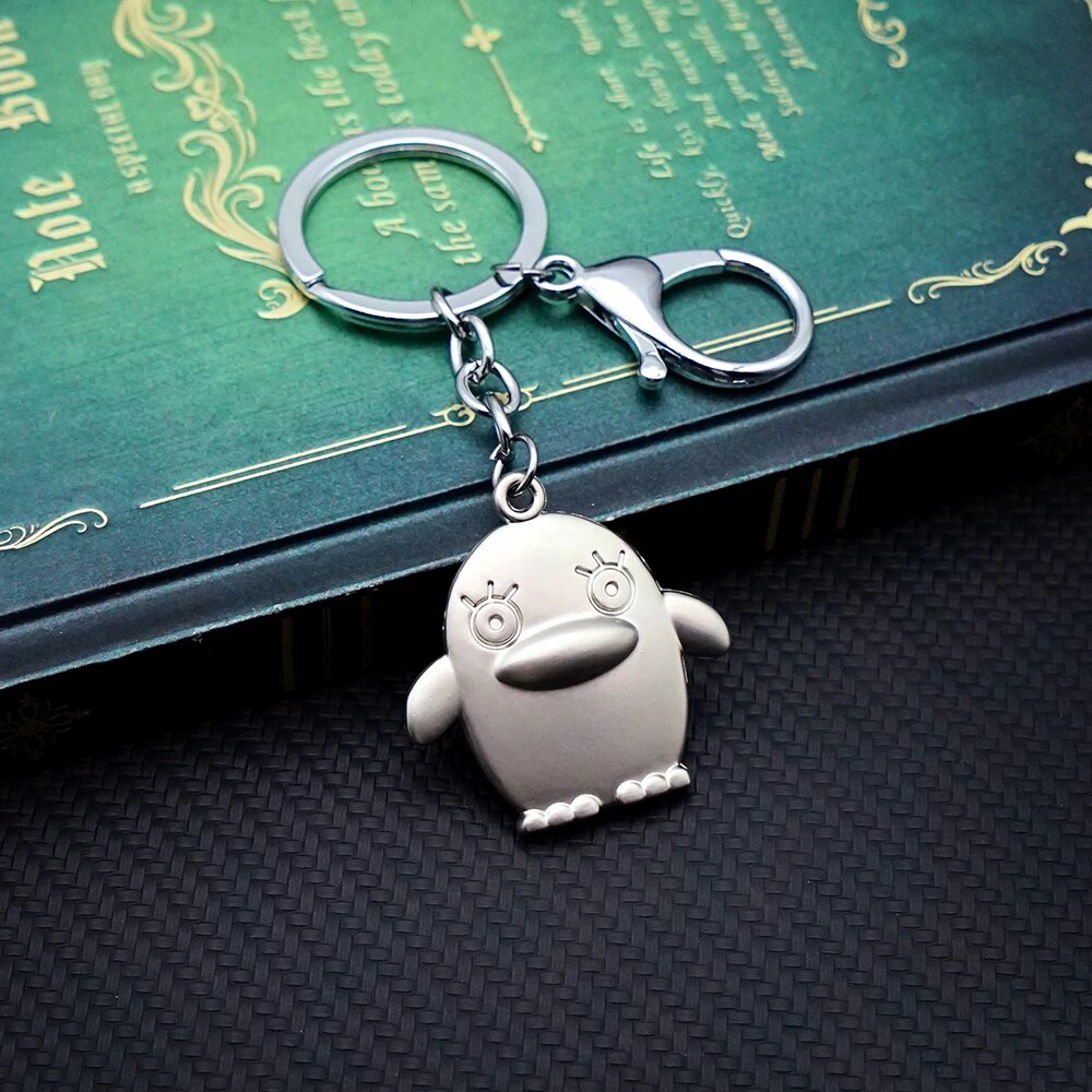 GINTAMA Keychain Elizabeth Key Chain Keyring Sakata Gintoki Keychains for Men Anime Accessories Car Key Ring Pendant llaveros. 