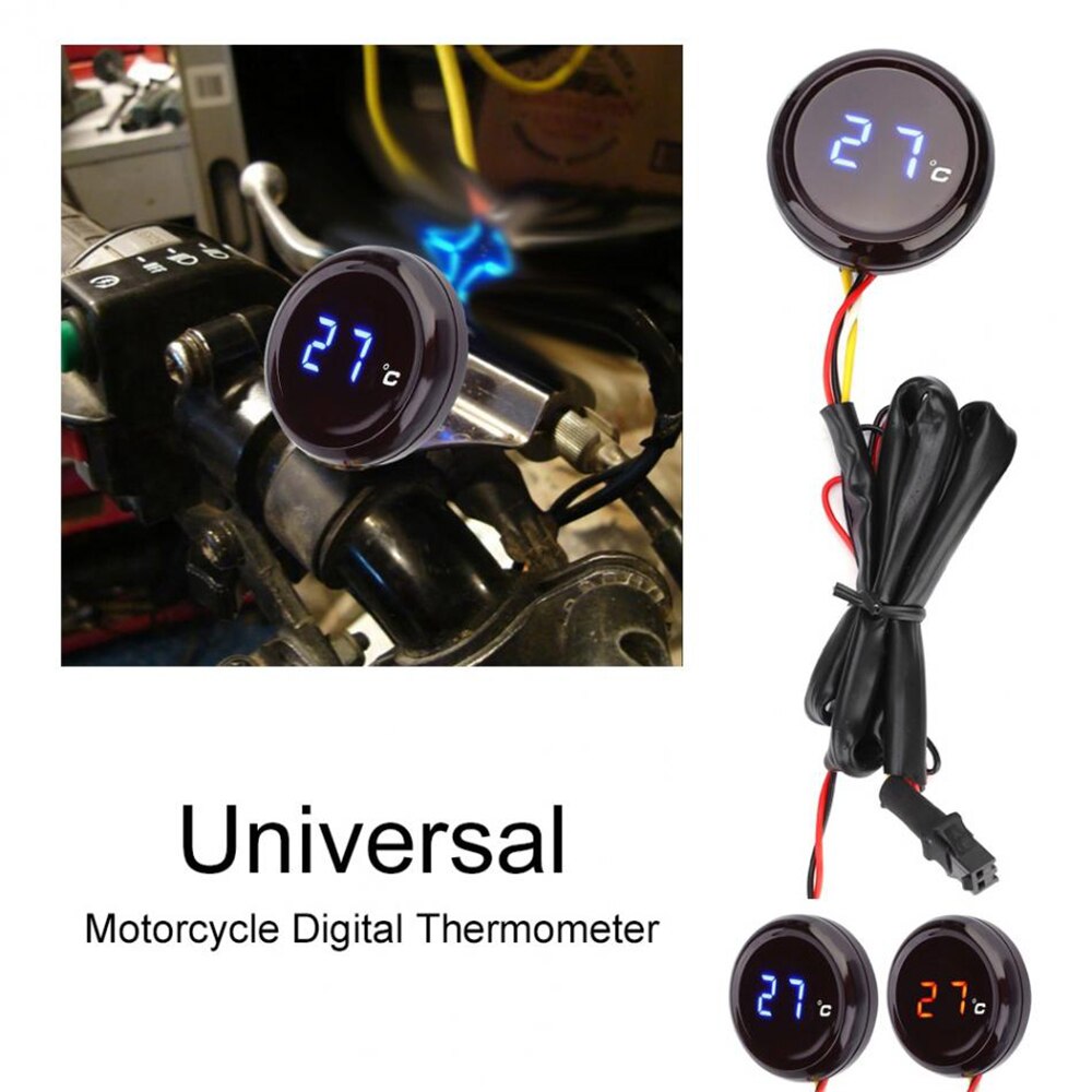 【VisioN Shop】sensor Universal Motorcycle Instruments Koso Moto Water Temperature Gauge 0~120 Display with Sensor. 