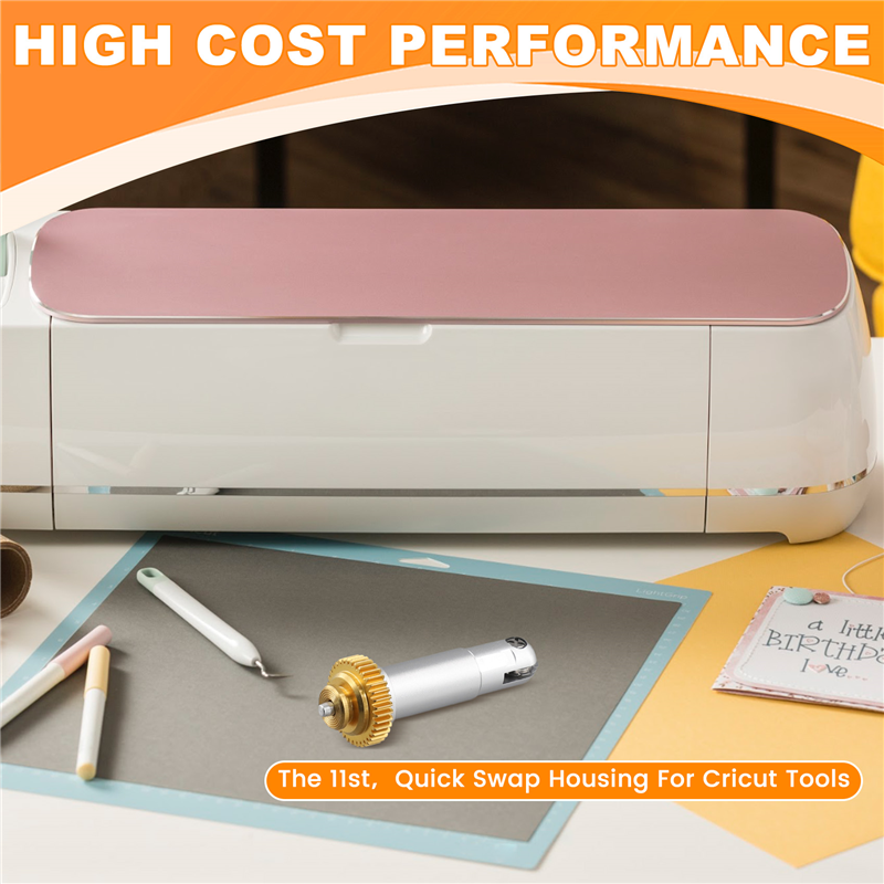 Basic Perforation Blade and Quick Swap Housing, Cuts Paper, Cardstock & More, for Maker Cutting Machine. 