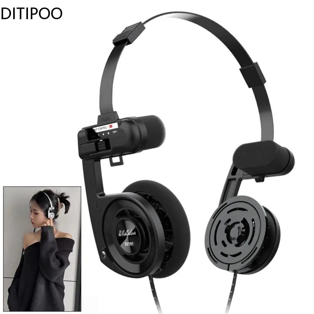 Retro Wireless Headphones Bluetooth 5.2 Classic Open Hifi On-ear Headset With Noise Reduction Mic For KOSS Porta Pro