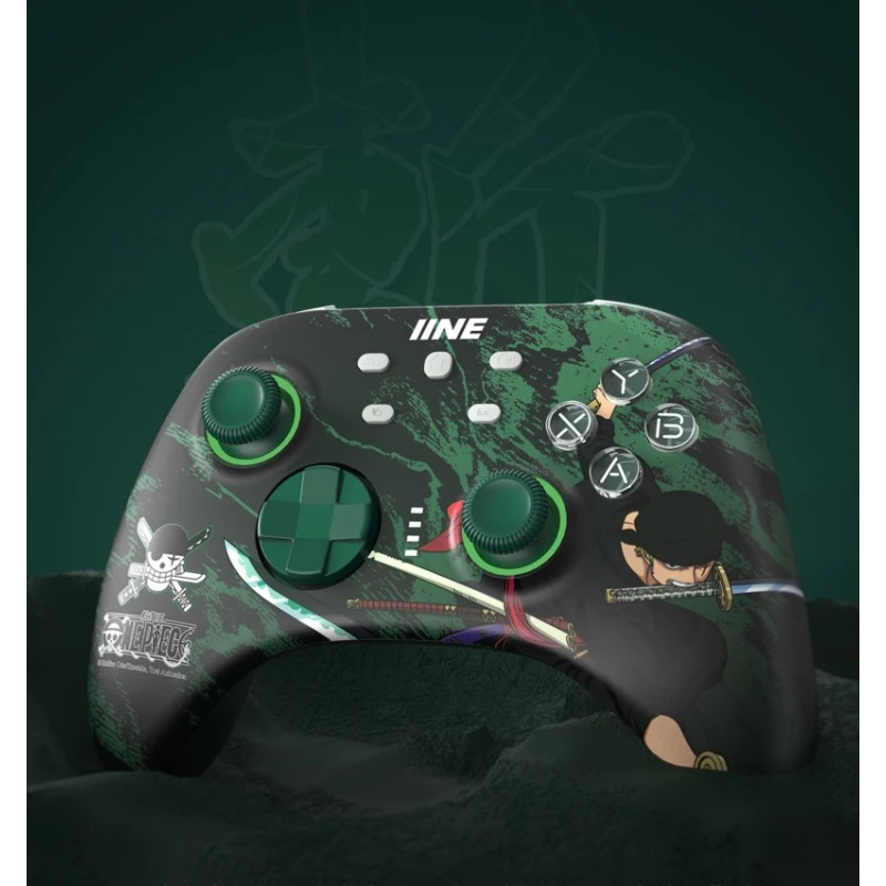 IINE Ares ONE PIECE Zoro Pro Bluetooth Gamepad RGB Light Wireless Game Controller for NS PC Switch Steam. 