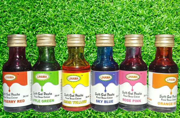 Lihama Organic Soft Gel Food Color Combo Apple Green = 36ml. 