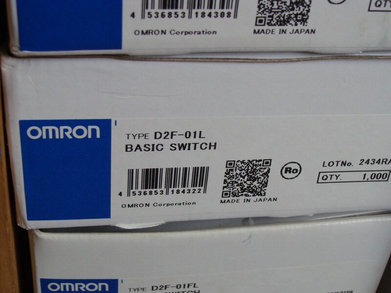 【happy one】  made in Japan gold contacts mouse switch D2F-01L 1.47N mouse button with pressing handle. 