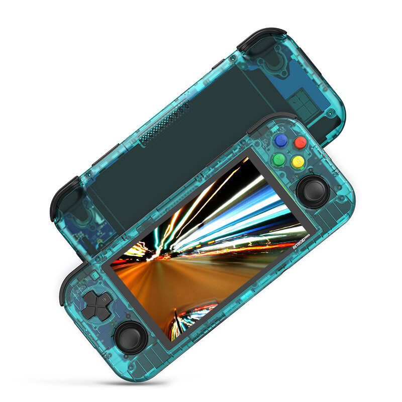 Retroid Pocket 3 Plus 4GB RAM 128GB ROM Android 11 Handheld Game Console WiFi bluetooth 4.7 inch Touch Screen for PSP DC FC N64 MAME 4500mAh Battery HD Portable Video Game Player-Blue
