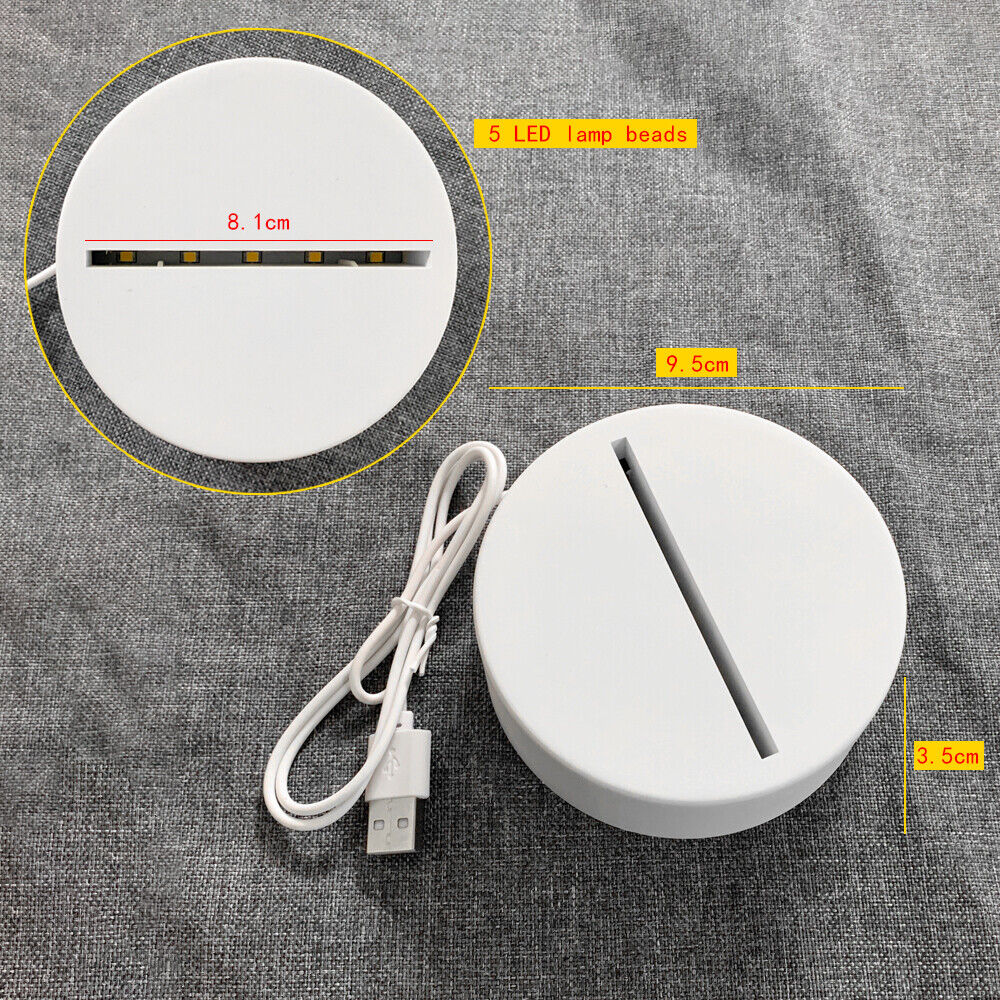 3D Illusion Note Board Creative Led Night Lights USB Power Message Board With Pen Table Lamp. 