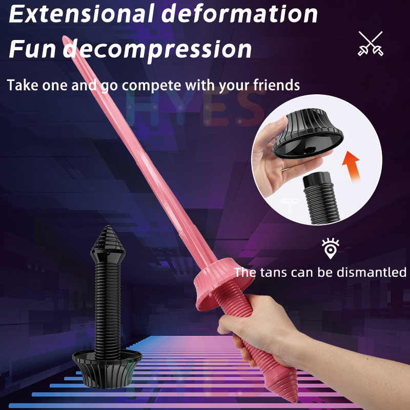 Printing Katana 3D Printing Spiral Gravity Retractable Swinging Knife Creative Decompression Model Toy. 