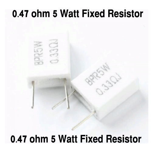 0.47 ohm 5 Watt Fixed Resistor