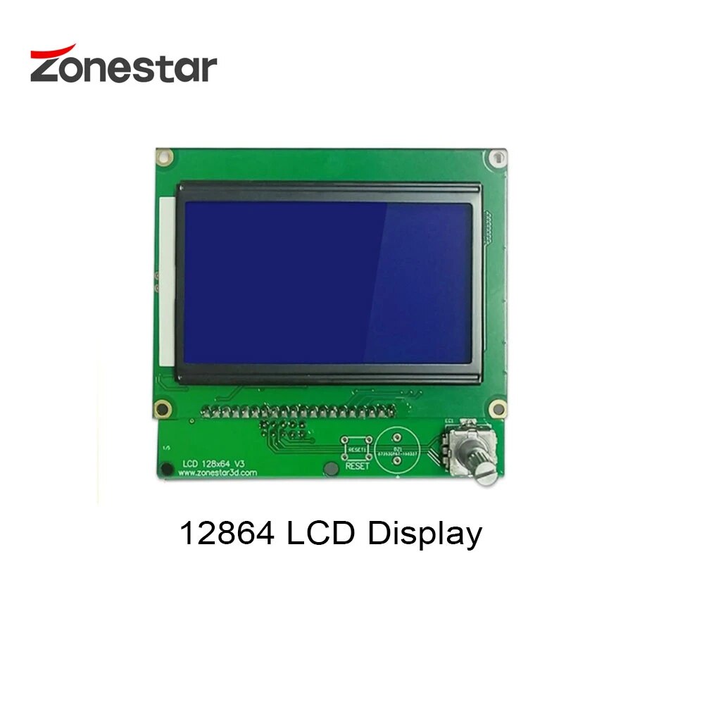 LCD 12864 LCD Cable LCD Display Module 128x64 Dots Blue Screen Backlight For ZRIB RAMPS Arduino Mega ZONESTAR