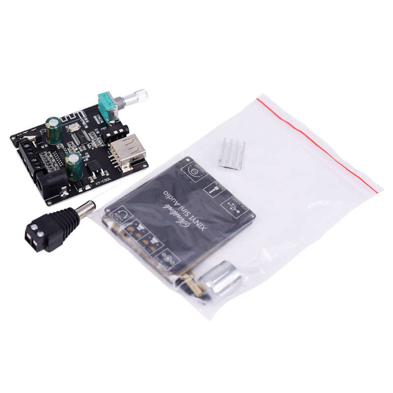 Bluetooth board MP3 decoder mini speaker motherboard receiver D-class digital amplifier module 50W. 