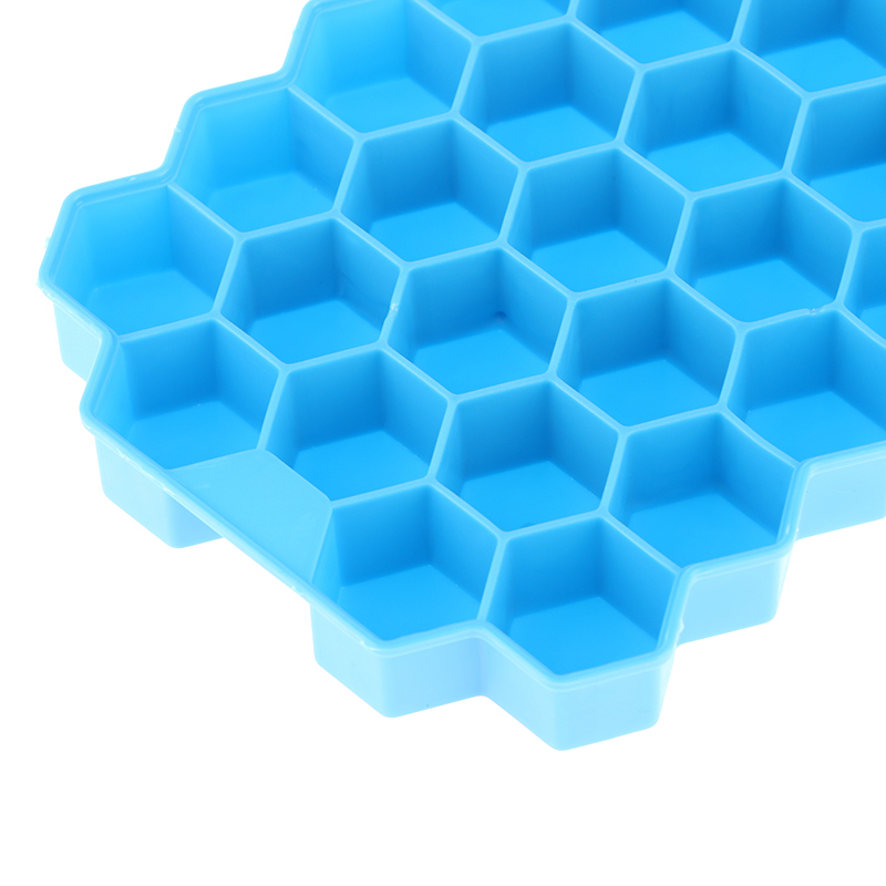 37 Grid Honeycomb Silicone Ice Cube Mold With Lids Large-capacity Ice Tray Mold Reusable Food Grade Ice Maker Mould Bayline. 