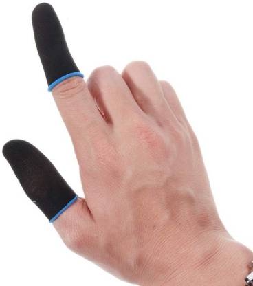 2 pcs / 1 Pair Breathable Mobile Gaming Finger Sleeve Press Trigger Game Controller Sweatproof Gloves for Mobile Gaming. 