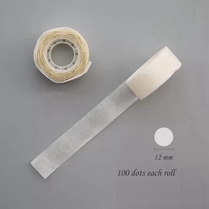 JAERBEE 4 Rolls Glue Point Balloon Glue Removable Adhesive Dots Double Sided Dots of Glue Tape for Balloons for Party Decoration