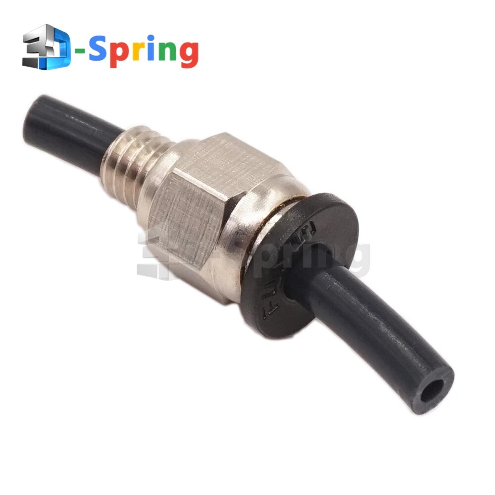 【YIYANGMAOYI111】PC4-M6 Pneumatic Fittings PC4 M6 3.2mm 3.7mm 4.3mm Bore PC4-M5 for 4mm Tube PTFE Quick for 3D Printer Extuder. 