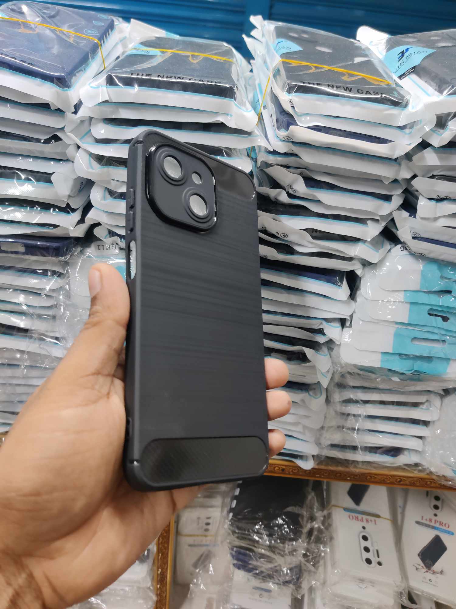Walton Primo NEXG N6 Back Cover Luxury Carbon Fiber Soft Silicon With Camera Protection Back Case Walton Primo N6. 