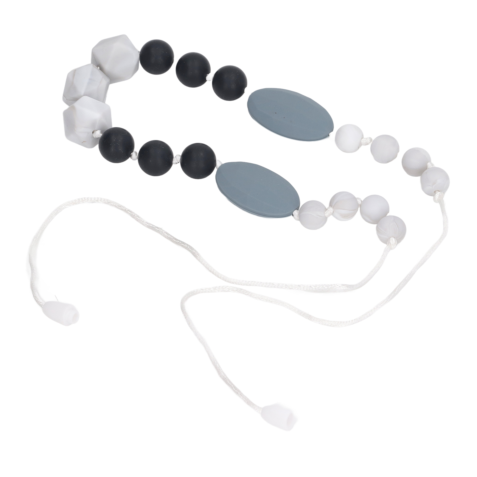 Baby Teething Necklace, Chewable Baby Teething Necklace Silicone Beads Vivid Reduce Pain Odorless Heating Easy To Clean with Detachable Clasps for Home. 