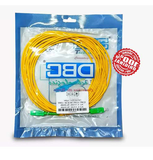 Optical Fiber Cable Single-Mode Optic Jumper High Quality PVC Case SC/APC-SC/UPC 15 Feet Length - Multi Plug - Multi Plug. 