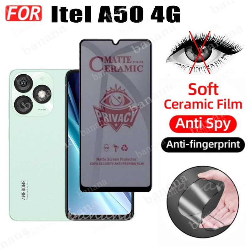 Itel A50 4G Tempered Glass for Itel A 50 A5 0 A05S A60 A60S A70 RS4 S24 S23 P55+ P40 2 in 1 Camera Lens Glass Full Cover Screen Protector. 