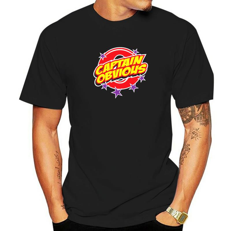 Captain Obvious Funny Superhero Costume Design T-Shirt Moto Biker Boy T Shirts Hip Hop Cotton Tops T Shirt Novelty