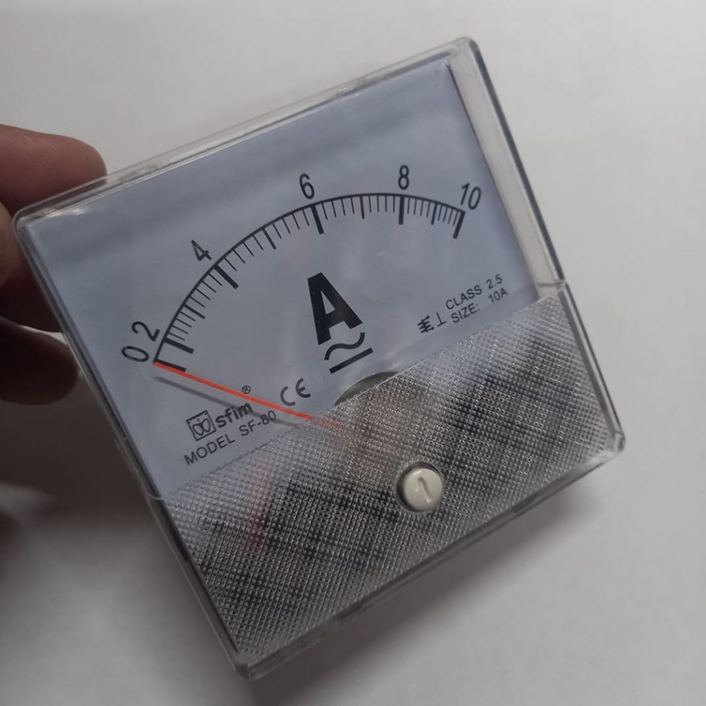 AMP Meter AC Analog Ampere Meter 0-10A Gauge Square Panel Current Amperemeter 10A Analog Panel Ammeter Current Meter SF-80 For AC 220V Line Powerpoints Switches & Savers. 