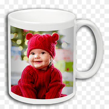 White Ceramic Chaina Mug Print with Photo. with FREE delivery.. 
