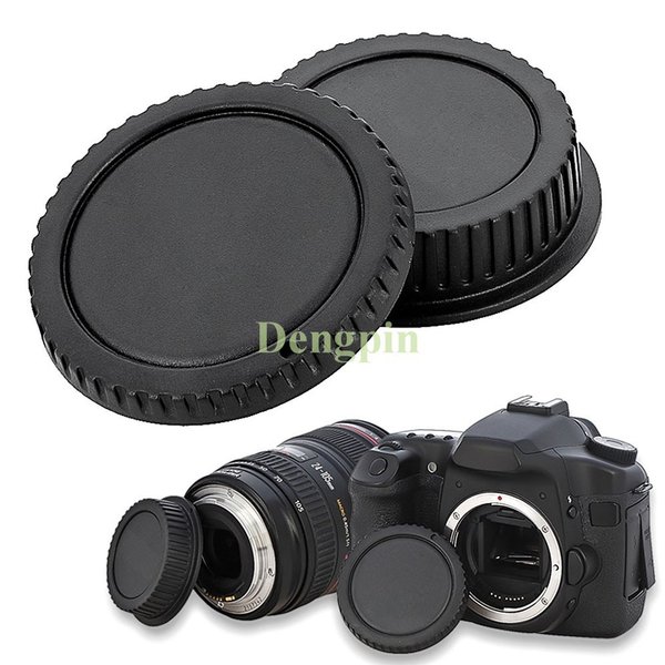 Camera Body Cap and Lens Rear Cap Cover Replacement Set for All Canon EOS EF Mount DSLR Cameras 6D Mark II 5D Mark IV EOS 200D 60D 80D 70D 5Ds R 5D Mark III 600D,2 Sets Lens Cap. 