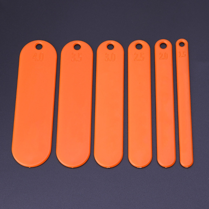 6 Pcs/Set Fishing Netting Shuttle 6 Size Tackle Plastic Net Making Repair Tools. 