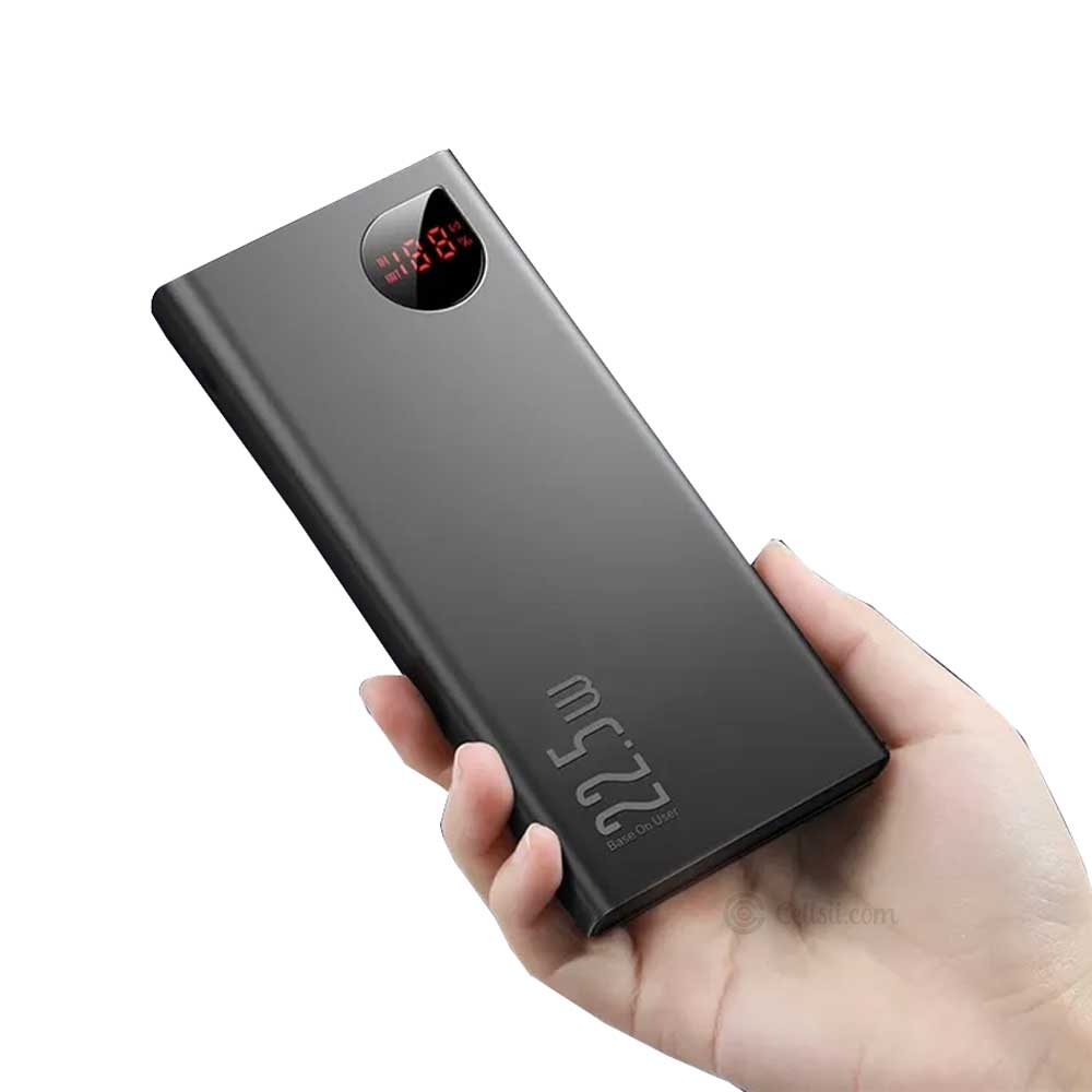 Baseus Adaman Metal Digital Display Powerbank 22.5W Quick Charge Powerbank 20000mAh Compatible with QC3.0, PD3.0, FCP, AFC Quick-charging Protocols
