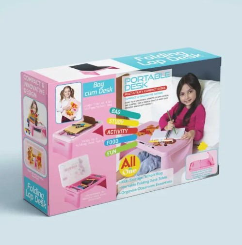 Folding Baby Reading Writing Desk with storage portable laptop table - Vintage Choice - Exclusive Experience. 