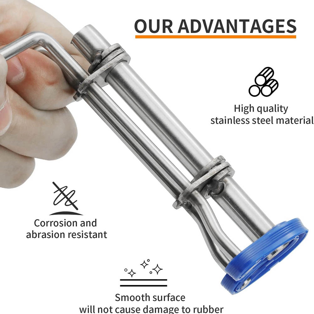 3 PCS Hydraulic U-Cup Seal Twistor Installation Tool Kit Applicable to Internal Flexible Seal Installation. 