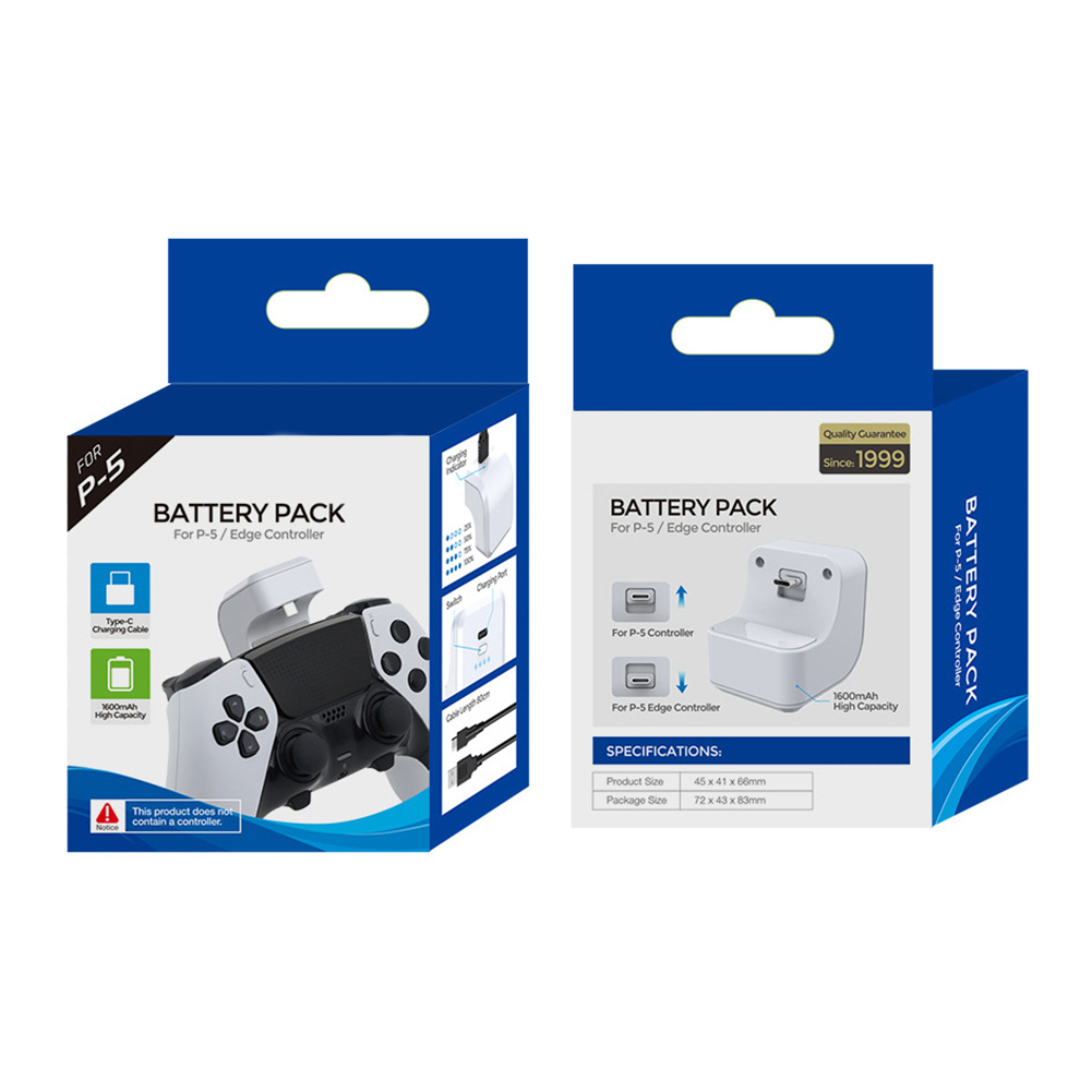 For PS5 Controller Charging Battery 1600mAh Rechargeable Wireless Game Controller Charger Battery For Playstation Dualsense Edge. 