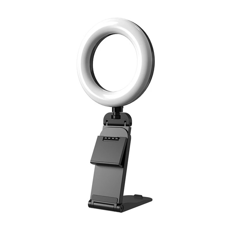 Retail Selfie Ring Light For Laptop Computer Desktop Ring Lamp Video Conference Lighting Kit With Tripod Phone Holder Clip On