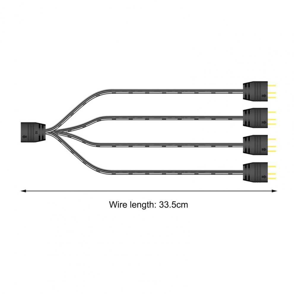 AR-1 ARGB PC Fans Controller Kit ARGB Splitter 5V 3 Pin To SATA AURA ARGB Fan Controller Computer ARGB Fans Hub Control. 