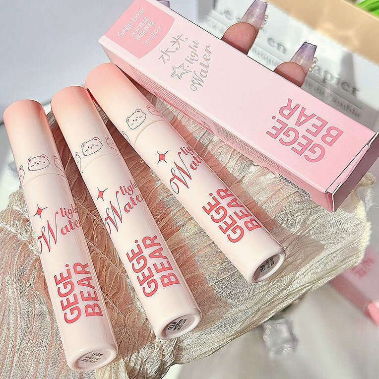 Gege bear mirror water glass lip gloss female moisturizing and non fading student affordable lipstick