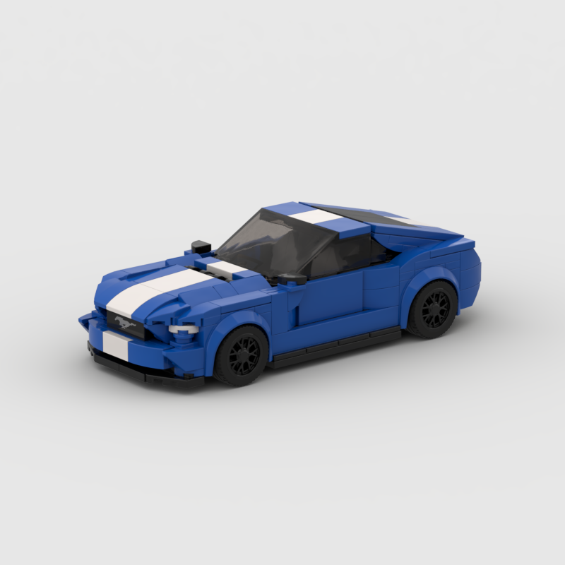 MOC Ford Mustang Hoonicorn Car Speed Champion Racer FIT Brick Racing Super Building Block Bricks Toys Kids Gifts KankongAgu. 