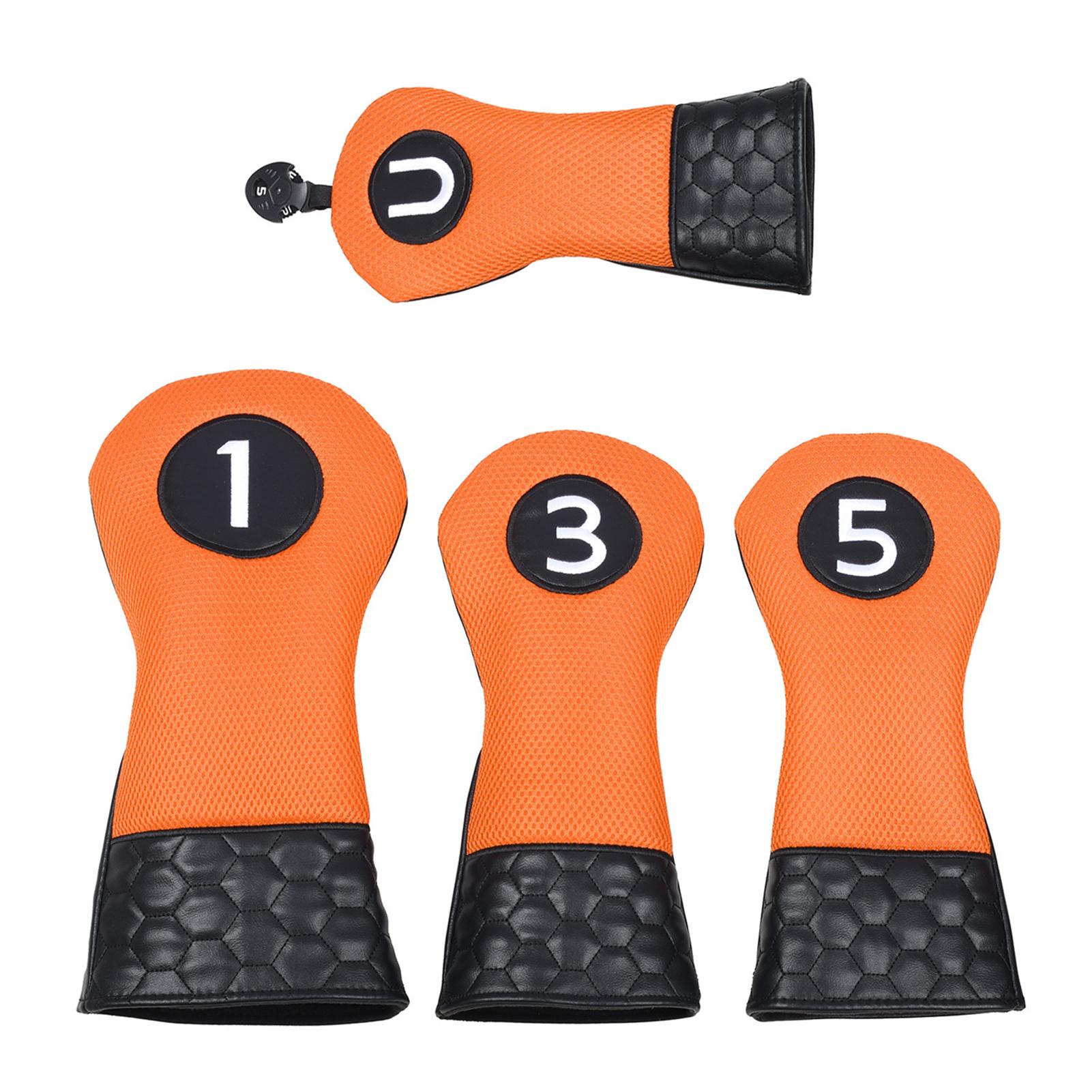 Pinnacle Supreme Golf Club adcover Waterproof Leatr Golf Club Covers for Woods Driver Set of 4 Premium Golf cessories for Fairway Hybrids Durable Stylish Design Easy to Clean Golf adcover