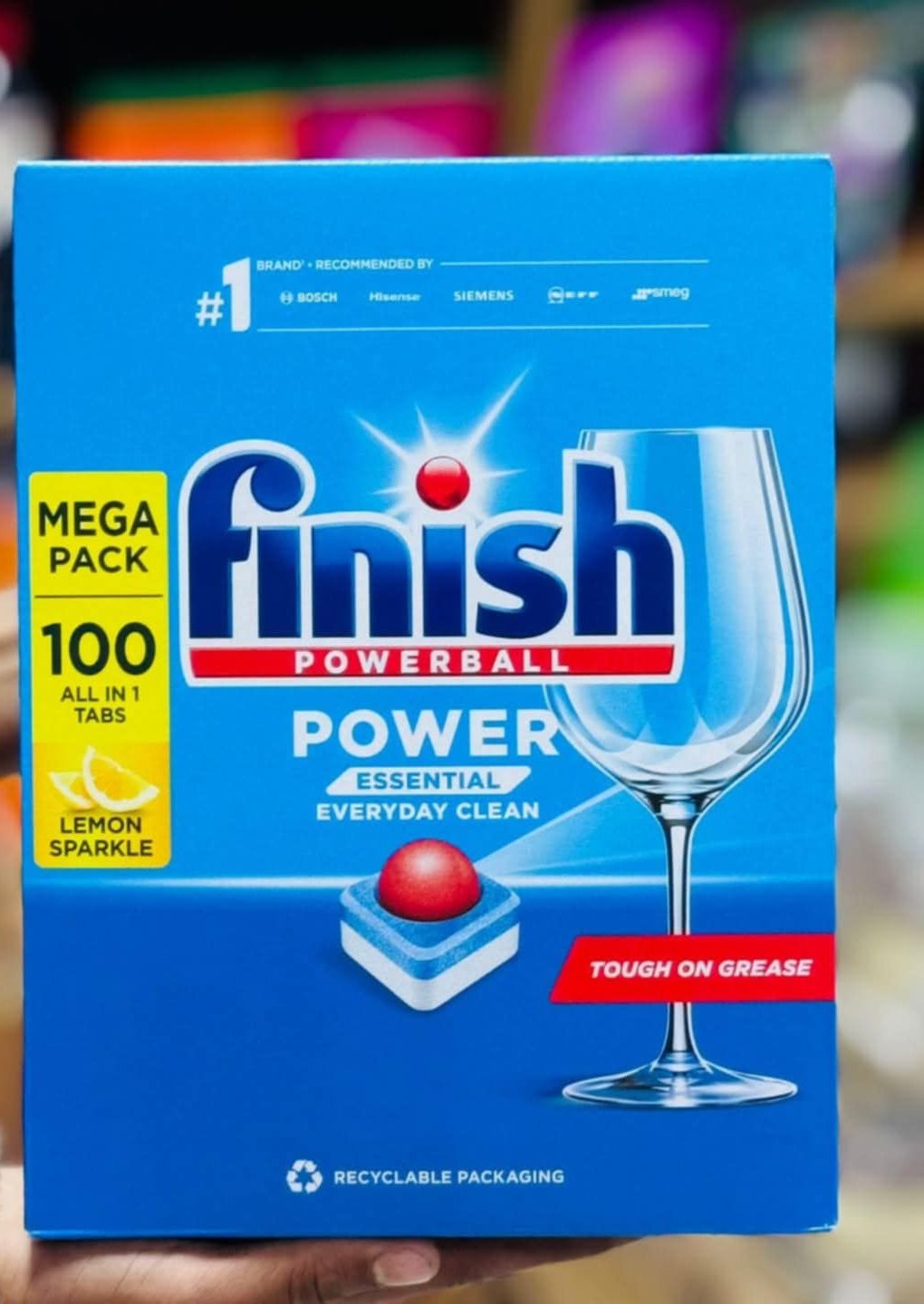 Finish Powerball All In One Deep Clean Dishwasher(Lemon) - 100 Tablets