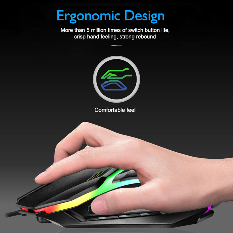 【Free Gift】GTX3000 Backlit Gaming Keyboard Mouse Combo Mechanical Feel Computer Gaming Set LED Backlight USB Keyboard Mouse Set Backlit Full Size 键盘 鼠标 Papan Kekunci Wire Tetikus Win XP/7/8/10 For PC/Laptop. 
