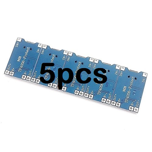 5pcs-CURRENT Protections TP4056 TP-4056 TP 4056 5V 1A Micro USB With Current Protection Charger Circuit Module Li-Ion Lithium Lipo 18650 AA AA Battery Charging Circuit Board Electrical Circuitry & Parts. 