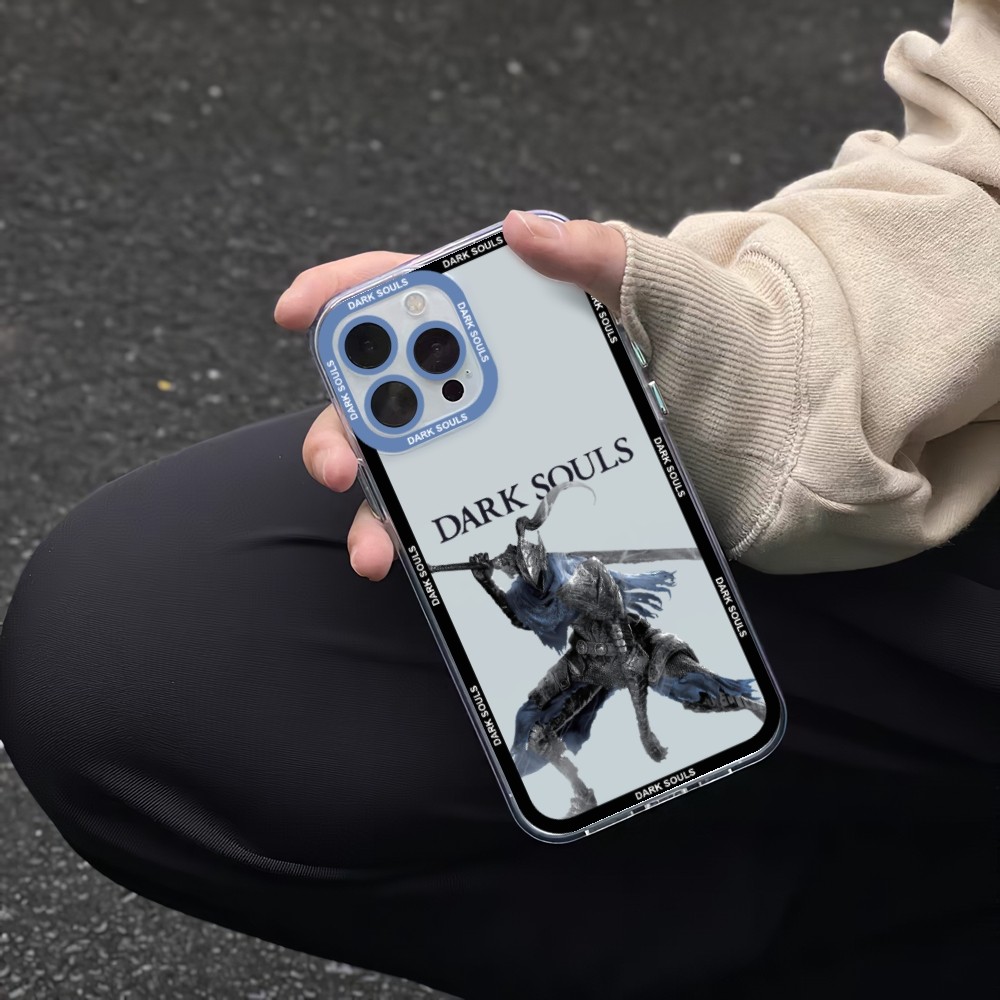 Dark Souls Game Phone Case For iPhone 11 12 Mini 13 14 15 Pro Max Transparent Shell. 