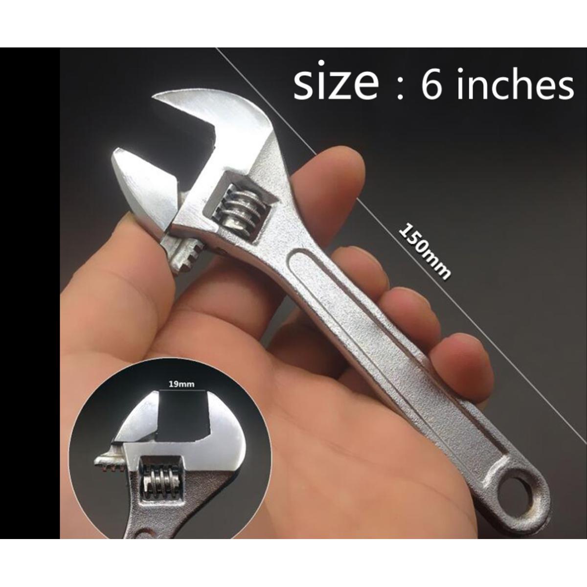 6 inches Multi-Function Adjustable Wrench Universal Spanner Wrench