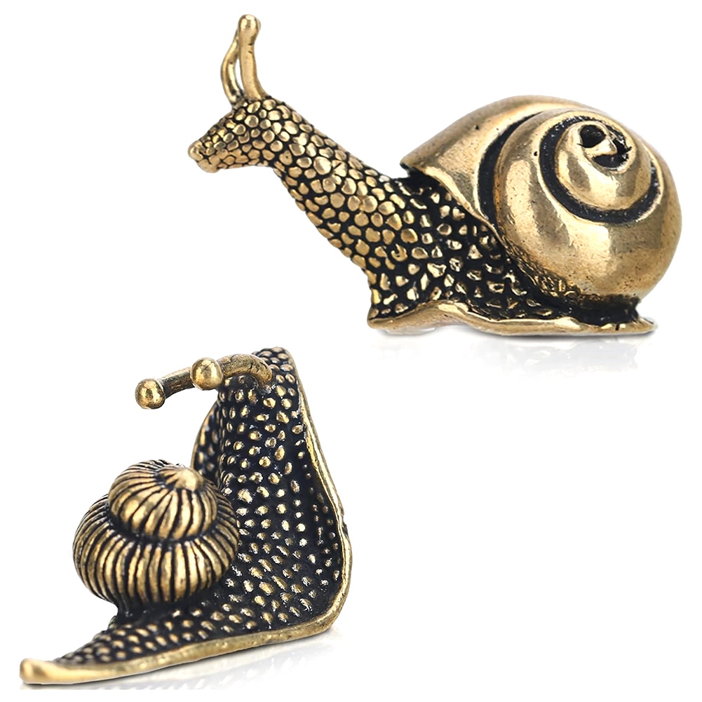 2Pcs Snail Decor Outdoor Pond Garden Snail with Decor Effect the Meaning of the Snail Walk Slowly