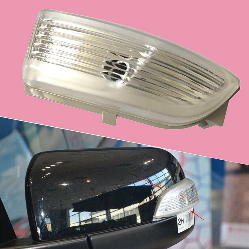 2Pcs Wing Mirror Door Indicator Lens Turn Signal Light Cover for Ford (Without Bulbs ) - Front Right & Front Left. 